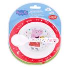 2 - DÍLNÁ PLASTOVÁ SOUPRAVA PEPPA PIG baby , Barva - Červená