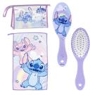3- Dílná Hygienická Taštička Lilo a Stitch a Angel , Barva - Fialová