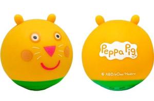 3D Chrastící Míček Se Zvuky Peppa Pig Žlutá , Barva - Žltá