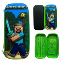 Penál Minecraft 3D Steve , Barva - Zelená