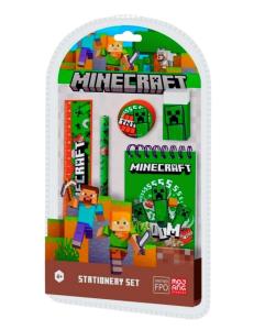 5 - dílná psací souprava Minecraft , Barva - Zelená
