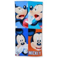 Osuška Disney Mickey , Barva - Modrá , Rozměr textilu - 70x140