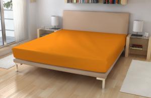 Jersey prestieradlo EXKLUSIV Svetlo oranžová , Rozměr textilu - 180x200