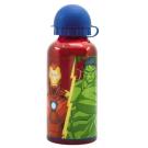 Alu Láhev Avengers Hulk Ironman Captain Marvel Captain America , Velikost lahve - 400 ml , Barva - Červená
