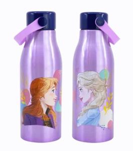Alu Lahev Frozen Anna a Elsa , Velikost lahve - 750 ml , Barva - Fialová