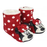 PAPUČE MINNIE , Velikost boty - 30-32 , Barva - Červená