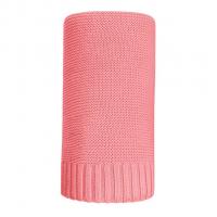 Bambusová pletená deka NEW BABY , Barva - Červená , Rozměr textilu - 80x100