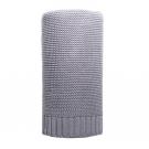 Bambusová pletená deka NEW BABY , Barva - Šedá , Rozměr textilu - 80x100