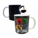 Barvu Měnící Se Hrneček Harry Potter Hogwarts , Velikost lahve - 325 ml , Barva - Bielo-čierna