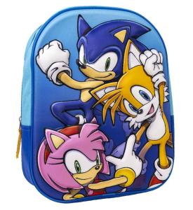 Batoh Sonic a priatelia 3D , Barva - Modrá