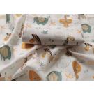 Bavlnená tetra osuška Africké zvieratá , Barva - Barevná , Rozměr textilu - 90x100