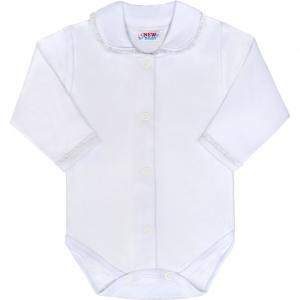 Bavlnené celorozopínací dojčenské body New Baby Princess , Barva - Biela , Velikost - 68