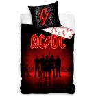 Obliečky Bavlnené obliečky AC/DC Power Up , Barva - Černo-červená , Rozměr textilu - 140x200