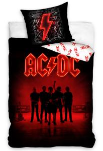 Obliečky Bavlnené obliečky AC/DC Power Up , Barva - Černo-červená , Rozměr textilu - 140x200