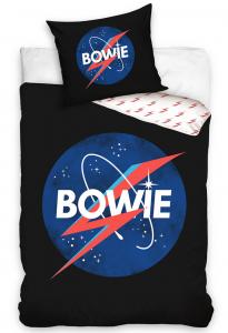 Obliečky David Bowie Blue Planet , Barva - Čierna , Rozměr textilu - 140x200