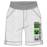 BERMUDY MINECRAFT , Velikost - 140 , Barva - Šedá