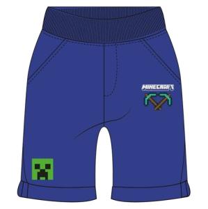 Bermudy Minecraft Creeper modrá , Velikost - 128 , Barva - Tmavo modrá