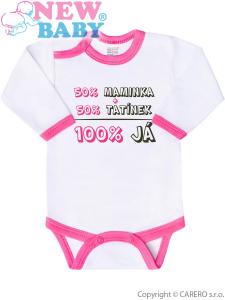 Body 50% MAMKA + 50% OCKO - 100% JA , Barva - Bílo-růžová , Velikost - 56