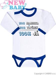 Body 50% MAMKA + 50% OCKO - 100% JA , Barva - Bielo-modrá , Velikost - 86
