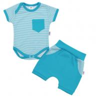 Body a kraťasy New Baby Perfect Summer , Velikost - 68 , Barva - Tyrkysová