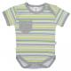 Body a kraťasy New Baby Perfect Summer stripes , Barva - Šedá-1