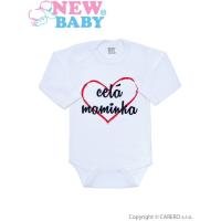 Body New Baby celá maminka , Velikost - 50 , Barva - Bielo-červená