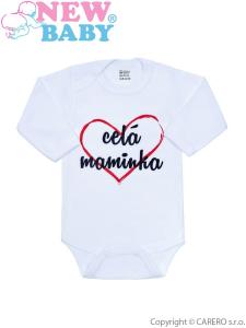 Body New Baby celá maminka , Velikost - 50 , Barva - Bielo-červená