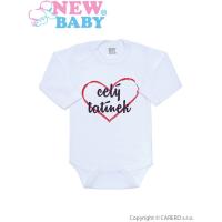 Body New Baby celý otecko , Velikost - 50 , Barva - Biela