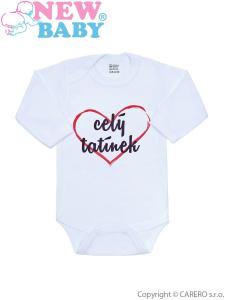 Body New Baby celý otecko , Velikost - 50 , Barva - Biela