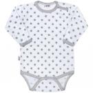 Body New Baby Classic II , Velikost - 80 , Barva - Bílo-šedá