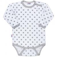 Body New Baby Classic II , Velikost - 80 , Barva - Bílo-šedá
