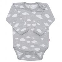 Body New Baby Classic II obláčiky , Velikost - 68 , Barva - Šedá