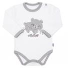 Body New Baby Cute Bear , Velikost - 86 , Barva - Bílo-šedá