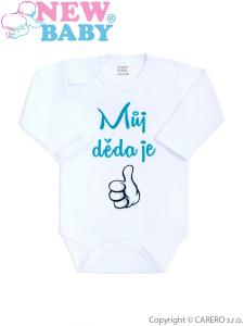Body New Baby Můj děda je jednička , Velikost - 56 , Barva - Biela