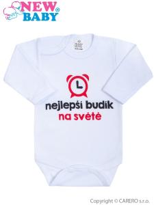 Body New Baby Nejlepší budík na světě , Velikost - 80 , Barva - Biela