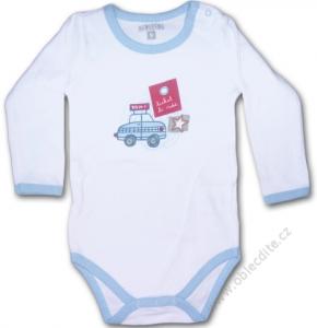 Body s dľhým rukávom , Barva - Biela , Velikost - 68