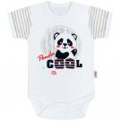 Body s krátkym rukávom Panda , Velikost - 86 , Barva - Šedá