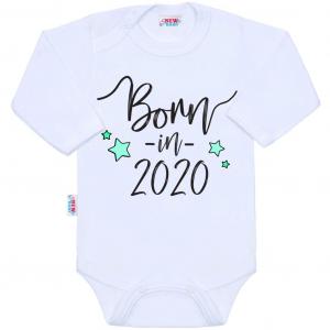 Body s potlačou Born in 2020 , Barva - Biela