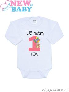 Body Už mám 1 rok , Velikost - 80 , Barva - Biela