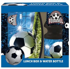 BOX NA DESIATU A fľaša na pitie Futbal , Velikost lahve - 330 ml