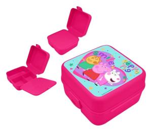 Box na desiatu Peppa Pig , Barva - Malinová