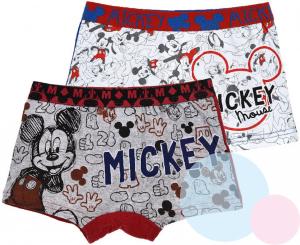 Boxerky Mickey 2ks , Barva - Bílo-šedá