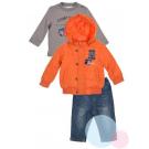 Bunda, tričko a nohavice Mickey , Velikost - 68 , Barva - Oranžová