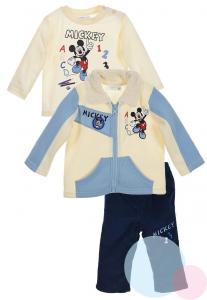 Bunda, tričko a nohavice Mickey II. , Barva - Krémová