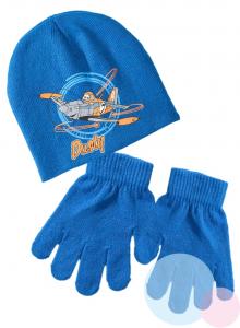 ČIAPKA A RUKAVICE PLANES , Barva - Modrá