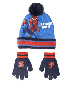 Čiapky a rukavice Spiderman , Velikost čepice - Uni , Barva - Tmavo modrá