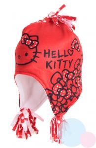 ČIAPKA Hello Kitty , Velikost čepice - 52 , Barva - Červená