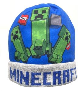 Čepice Minecraft , Velikost čepice - 54 , Barva - Modrá