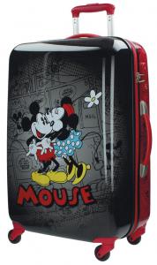 Cestovný kufor ABS Mickey a Minnie Retro Black