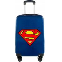 Cestovní kufr Superman - modrý , Barva - Čierna
